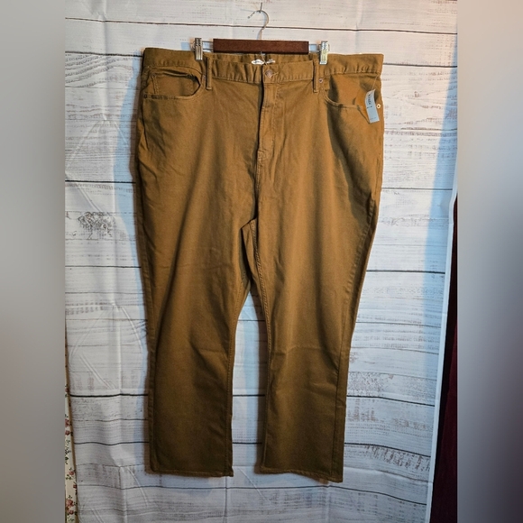 NWT Old Navy Mens Casual Work Pants Brown Size 46x30 - Picture 2 of 6